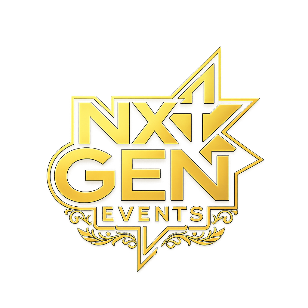 NXT GEN EVENTS gouden logo